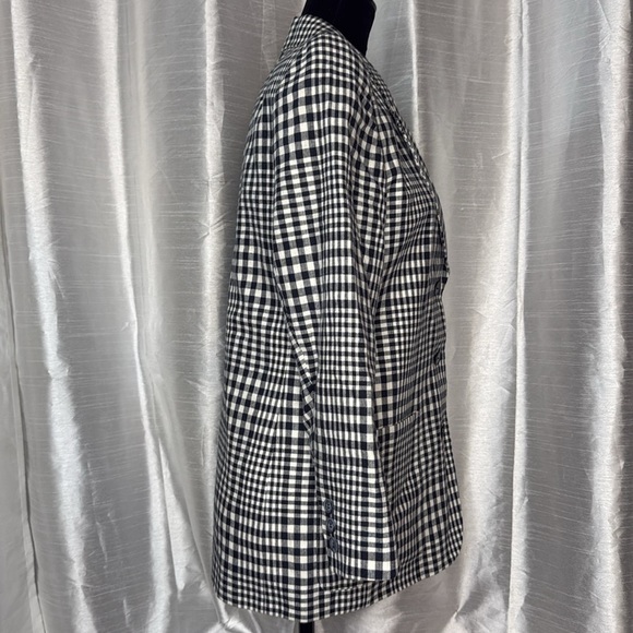 Liz Claiborne Petite Collection Linen Blend Lined Women’s 4P Button Up Blazer - Picture 3 of 8